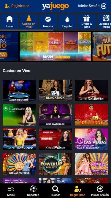 casino en vivo de Yajuego