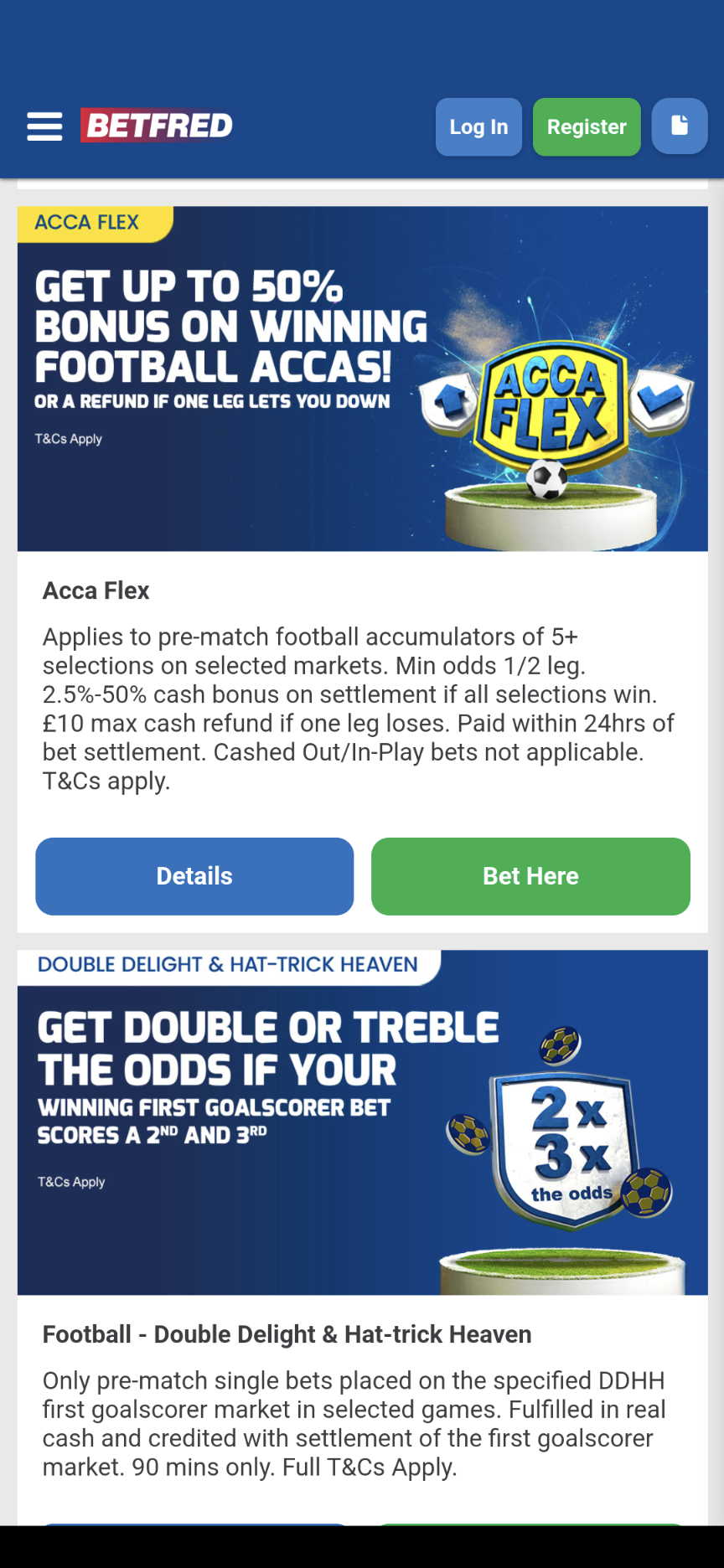 Betfred betting bonuses