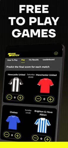 App Parimatch iOS - Esportes