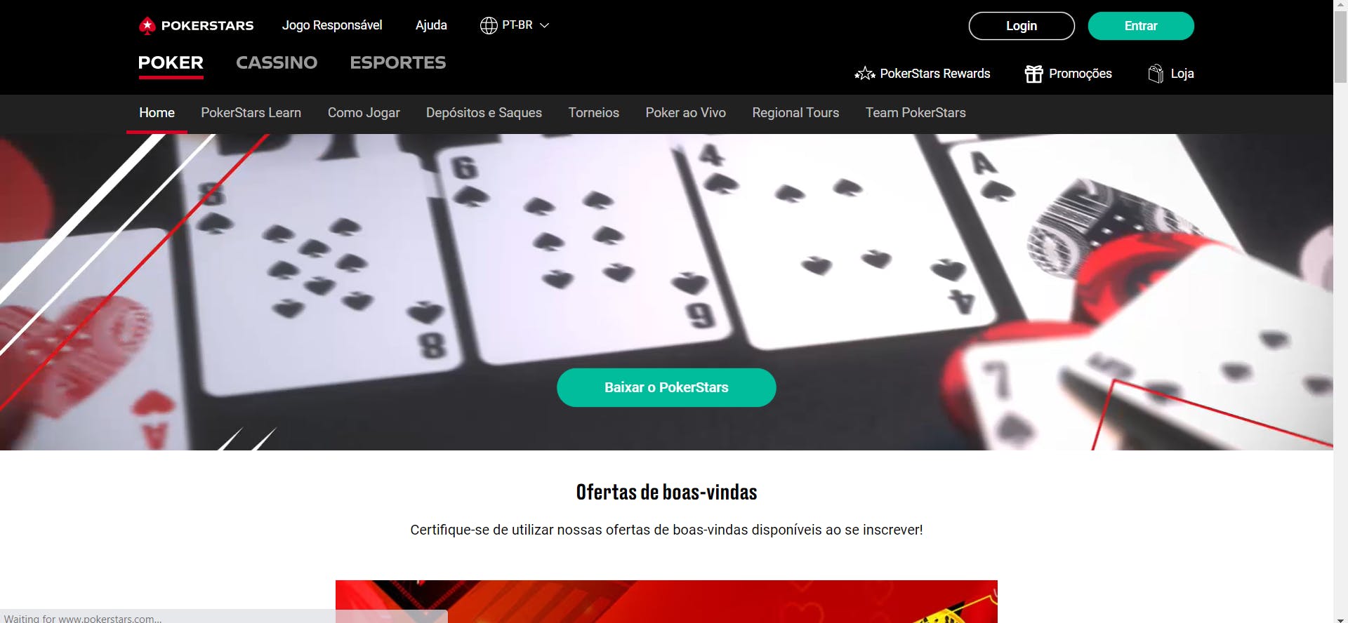 PokerStars Brasil.