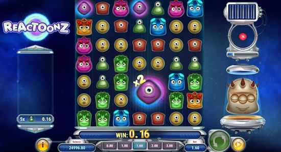 Reactoonz Cluster slot