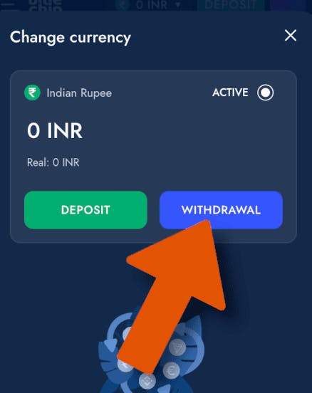 Withdrawal button