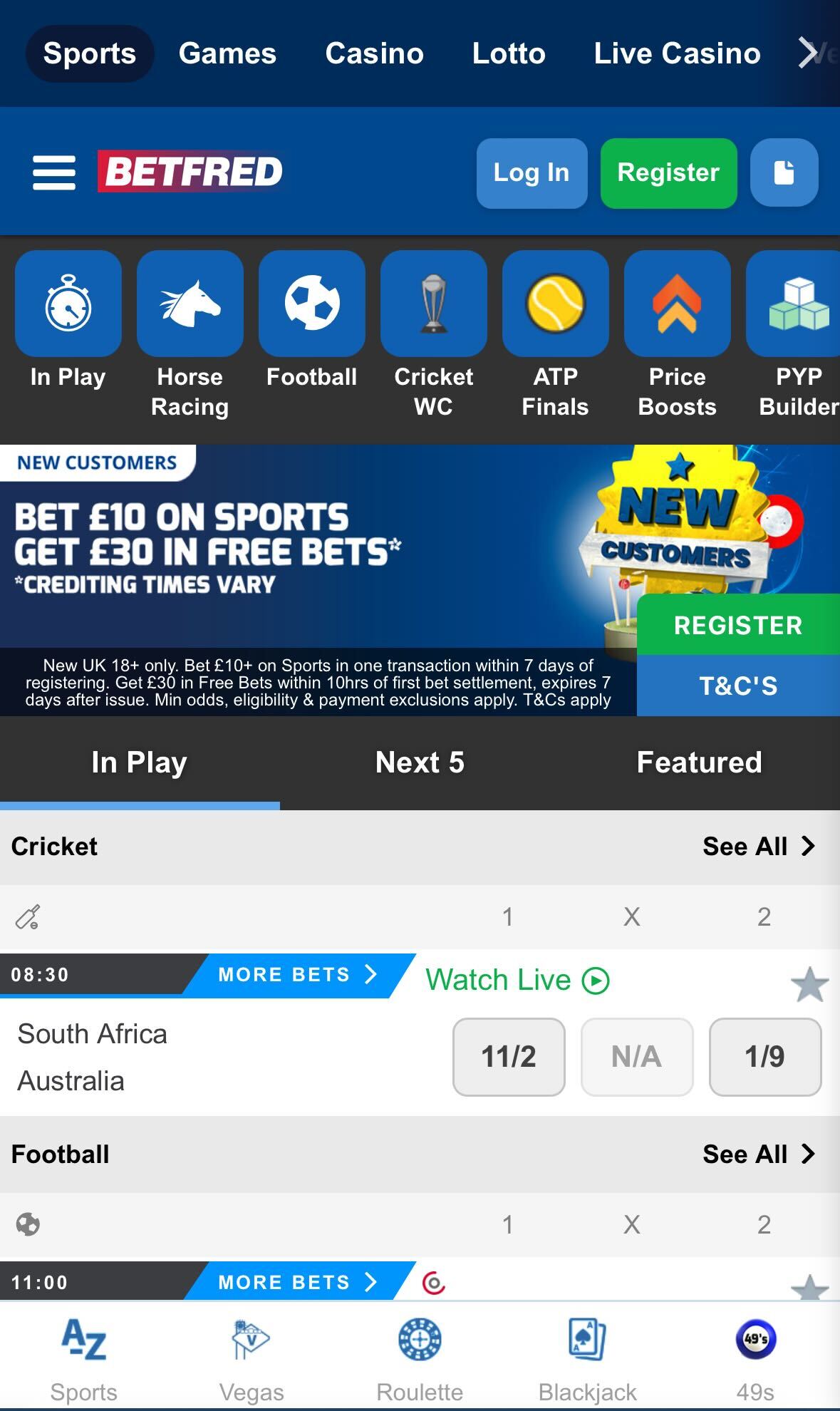 Betfred UK app - best sports betting app for free bets