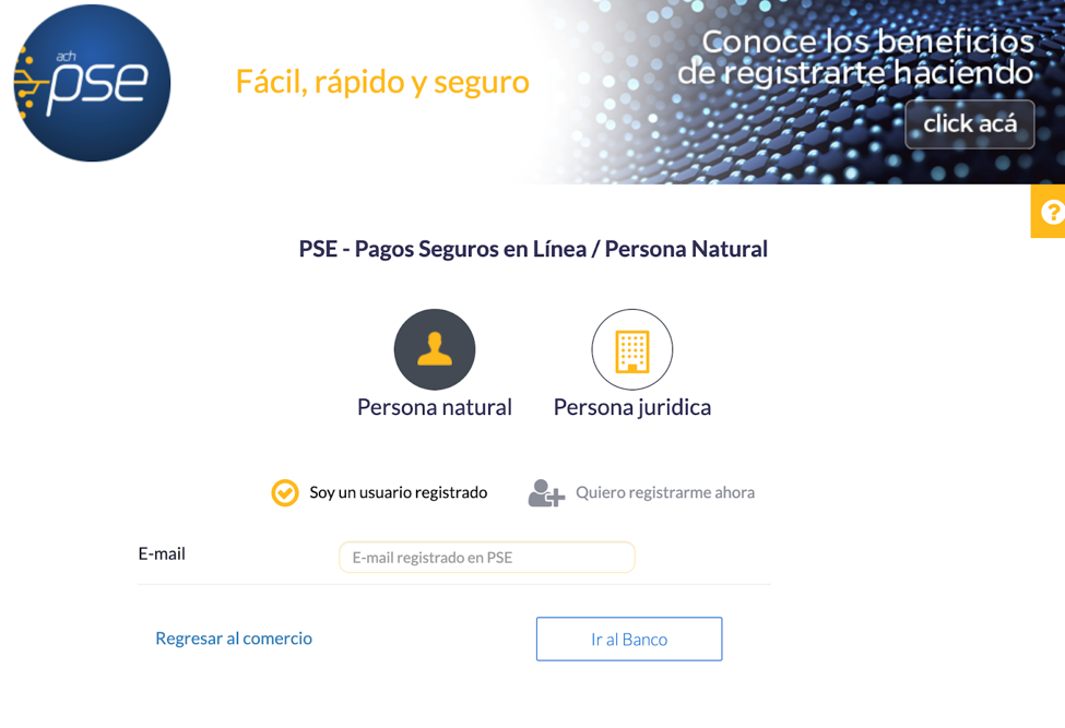 Ingresar el correo asociado