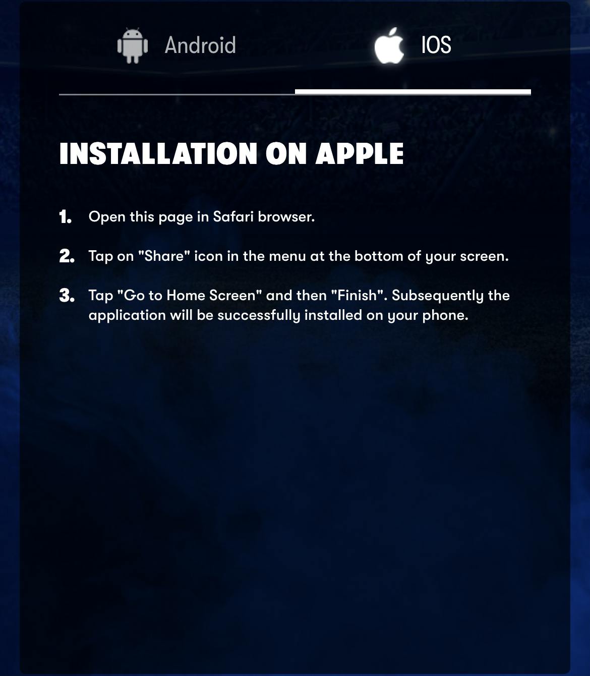 Installing 4Rabet app on iOS