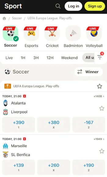 parimatch soccer canada
