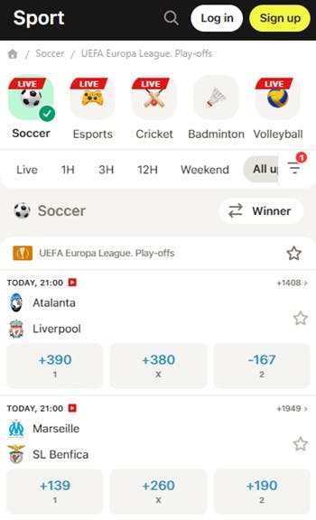 parimatch football betting