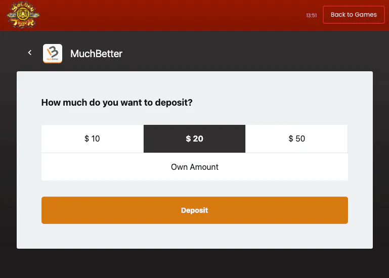 payment methods golden tiger casino canada