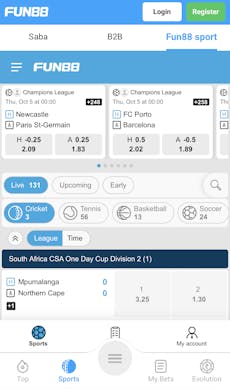 Fun88 app sports
