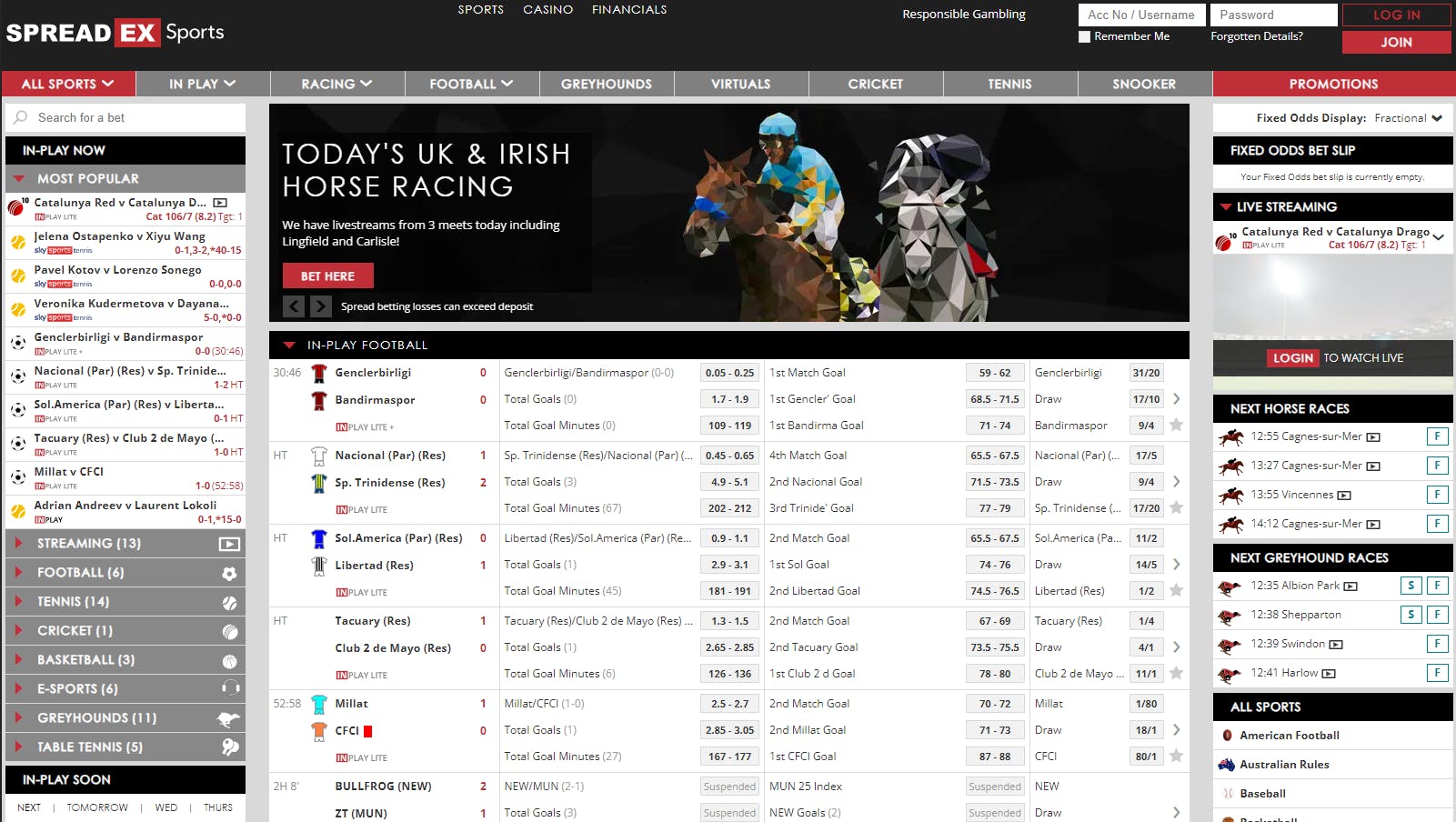Spreadex sports betting in Ireland