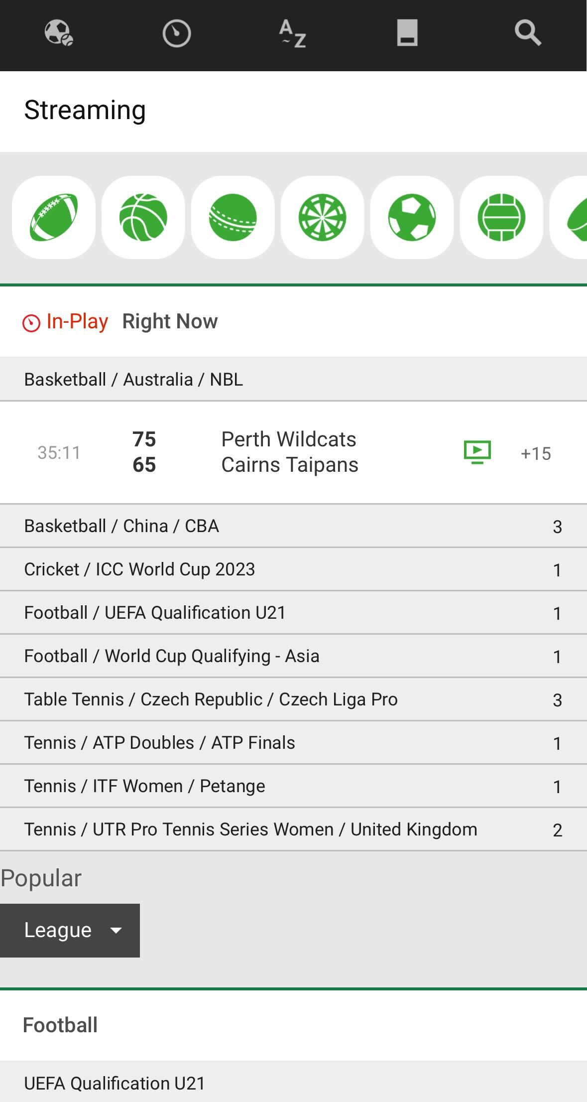 Unibet app live streaming