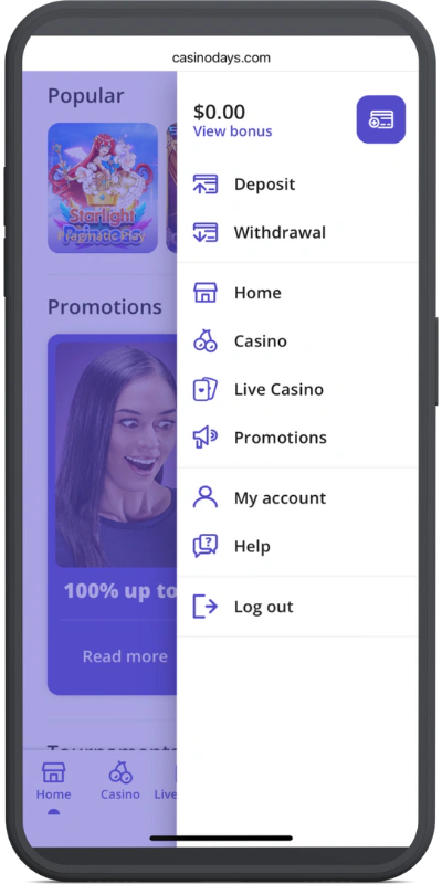 casino days account preview 