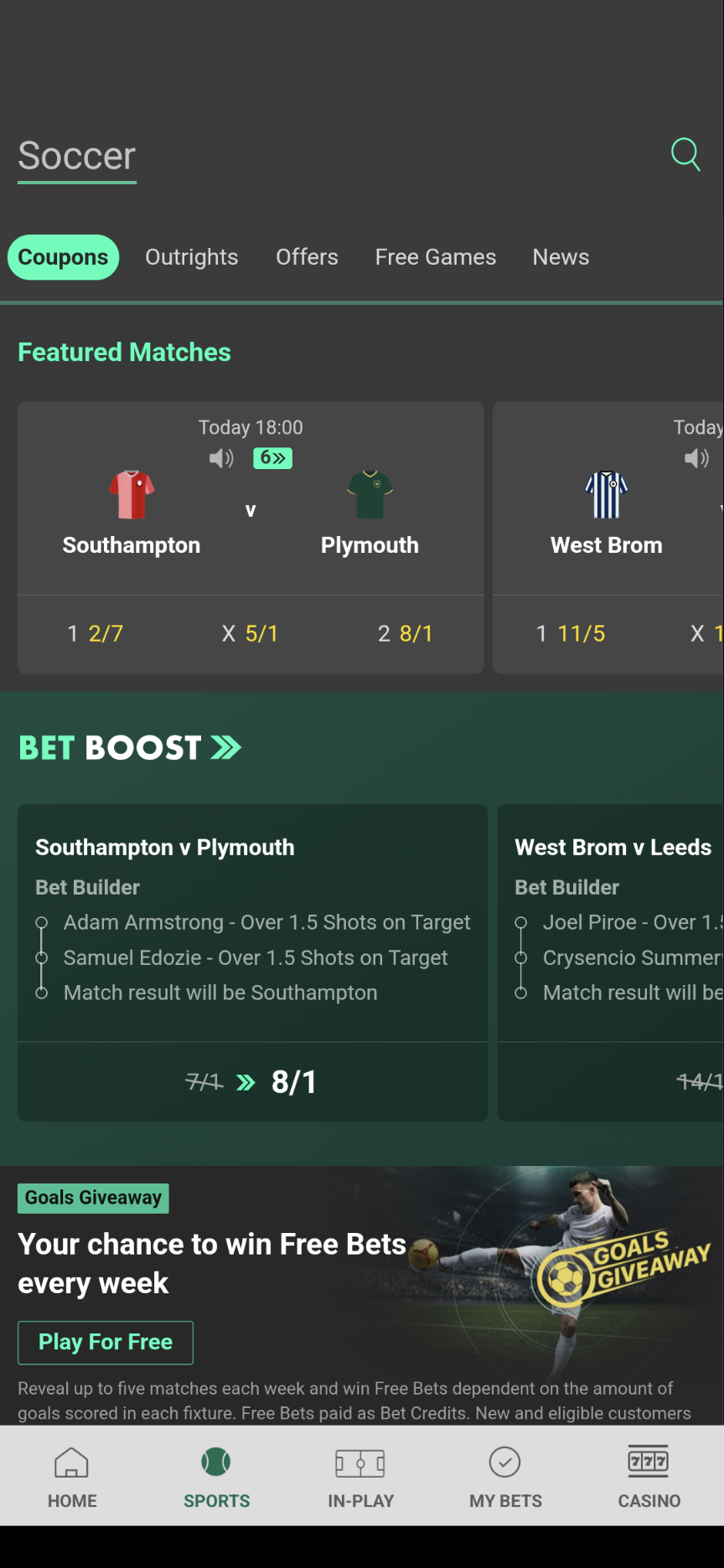 bet365 football betting app