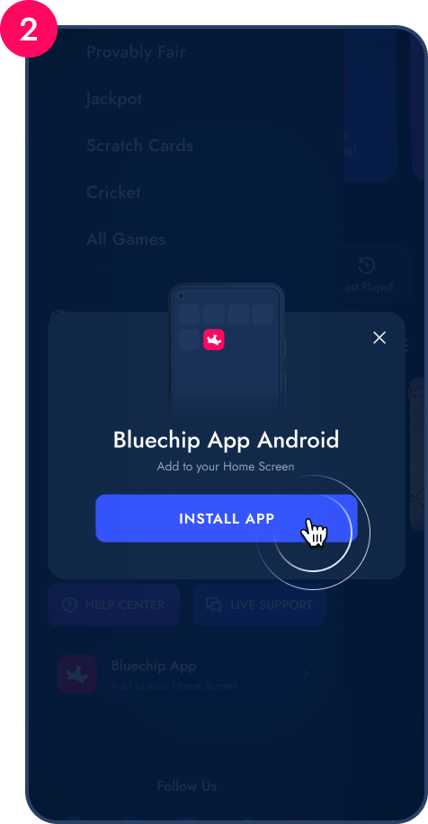 Bluechip.io Android App image2