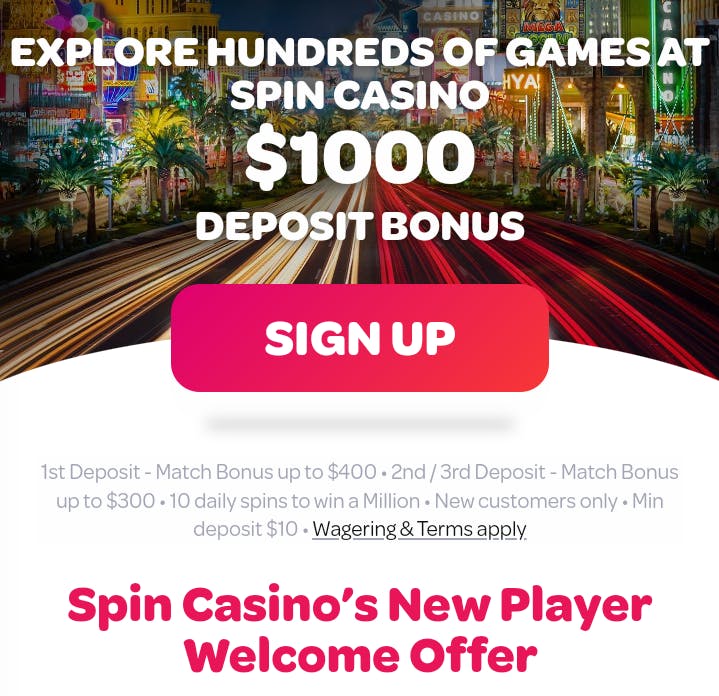 spin casino review welcome offer