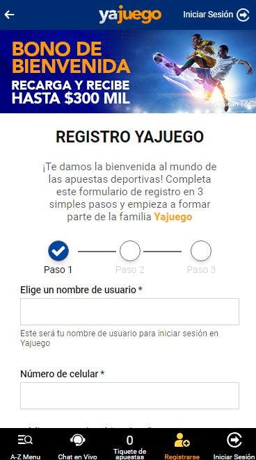 yajuego registro