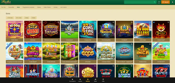 blackjack ballroom game selection review