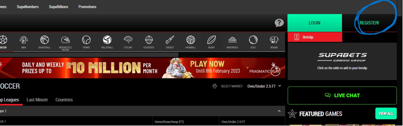 Supabets Login and Welcome Bonus