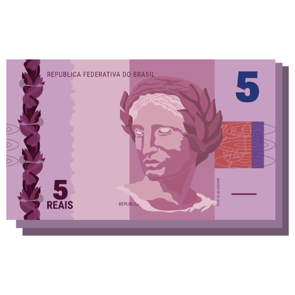 5 reais