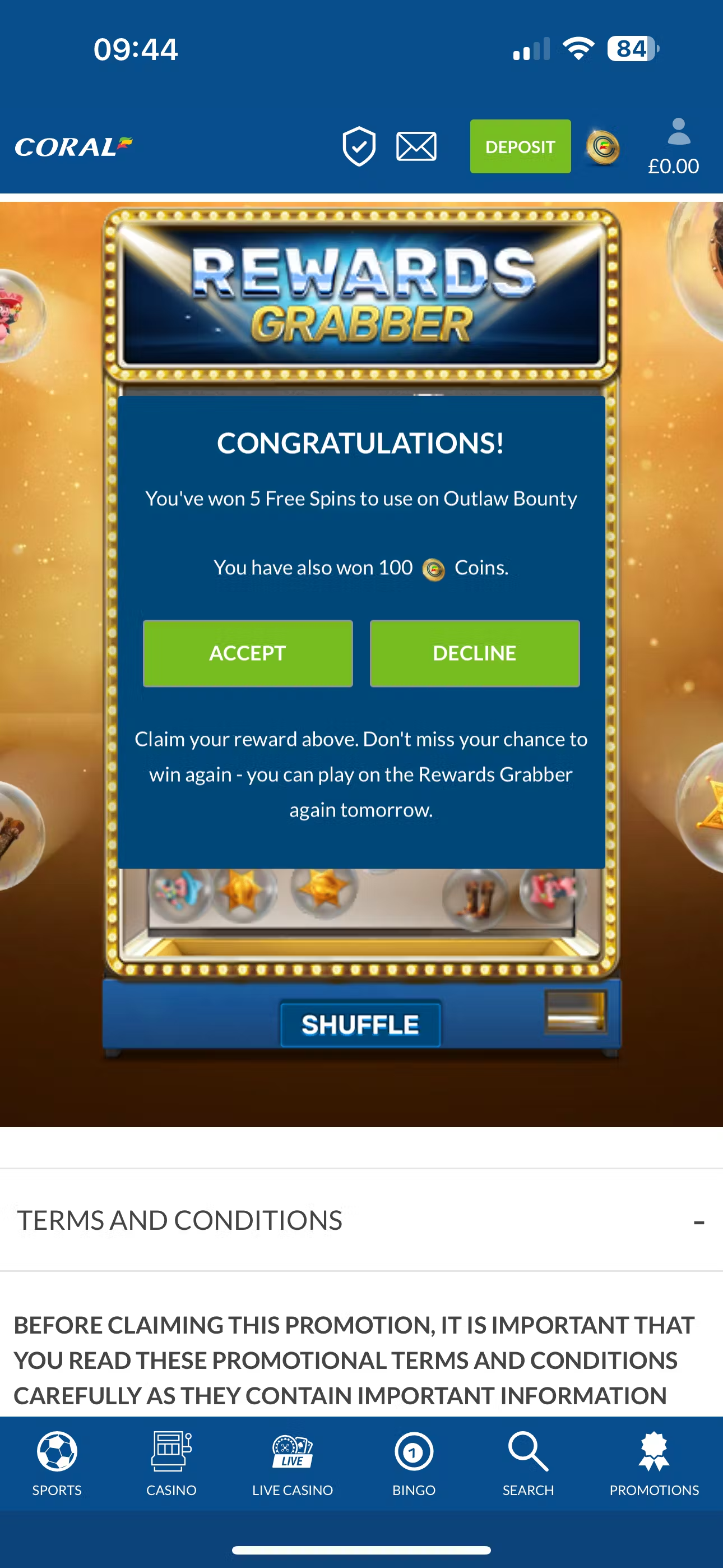 Coral Rewards Grabber 2