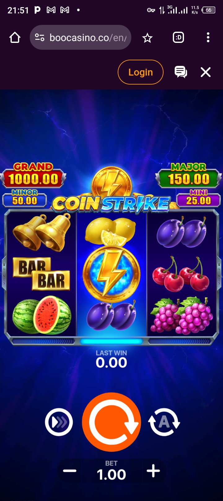 boo casino game testing