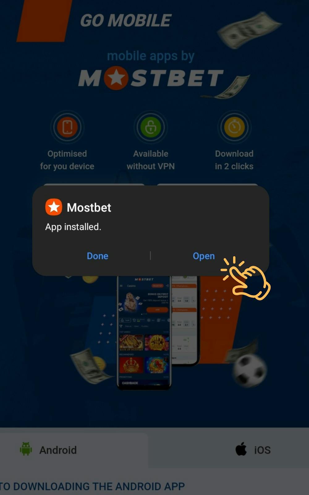 Download Mostbet APK App Step 12