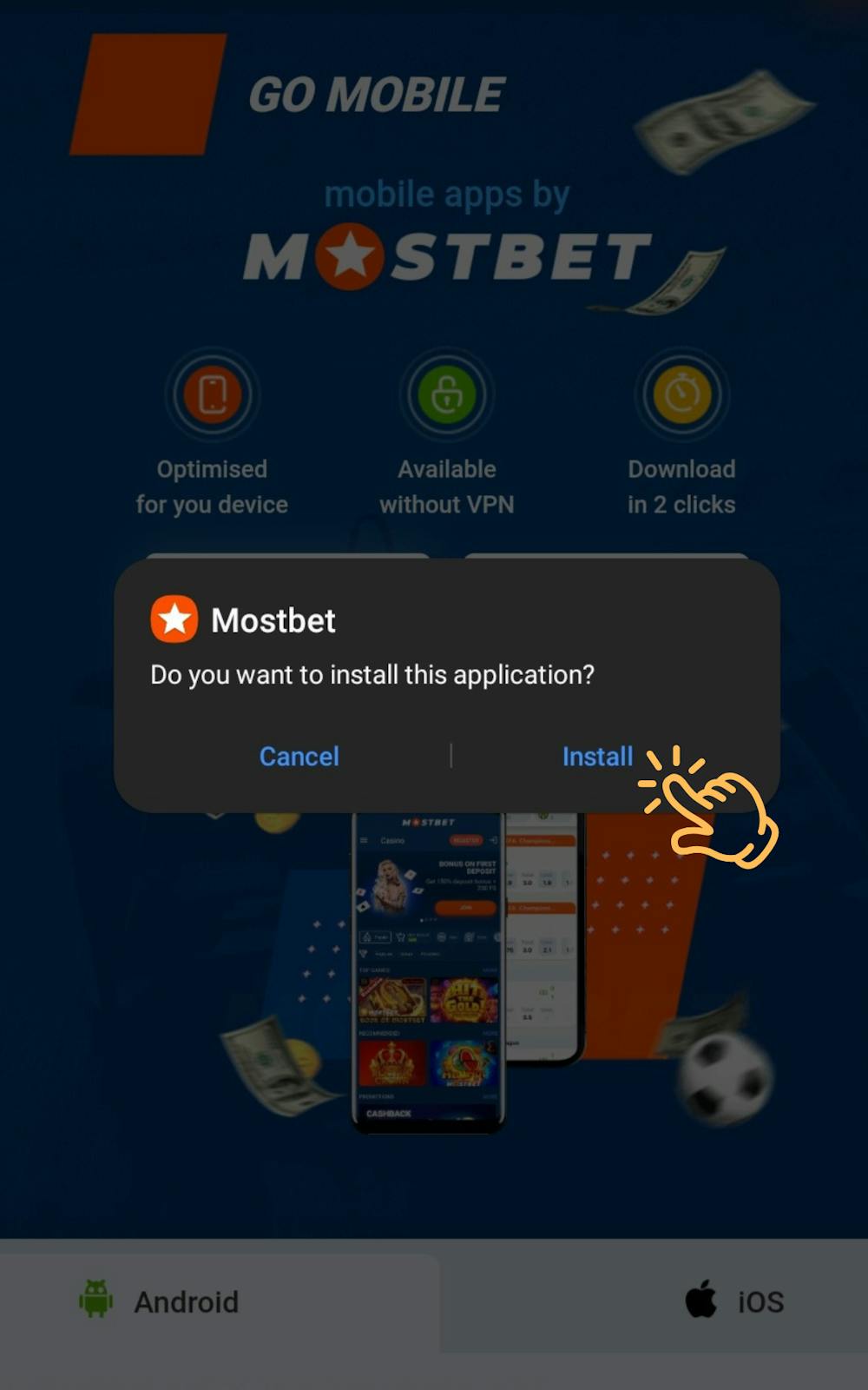 Download Mostbet APK App Step 11