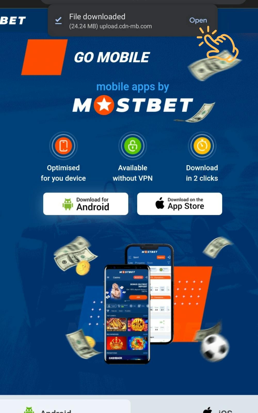 Download Mostbet APK App Step 10