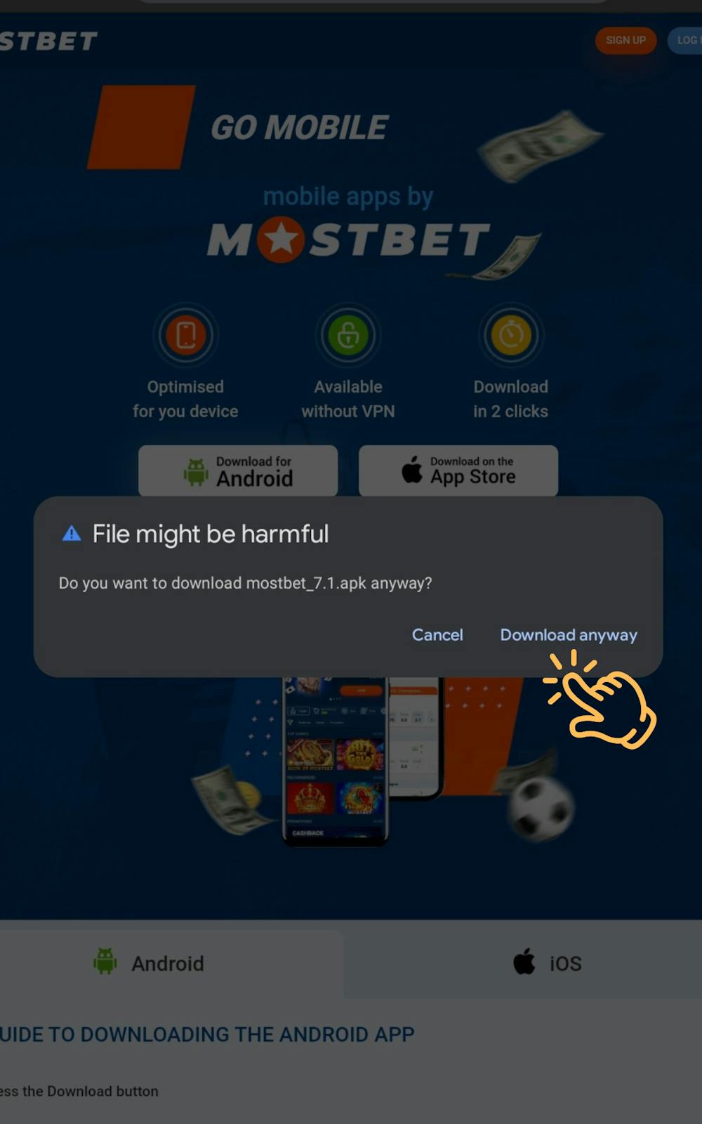 Download Mostbet APK App Step 9