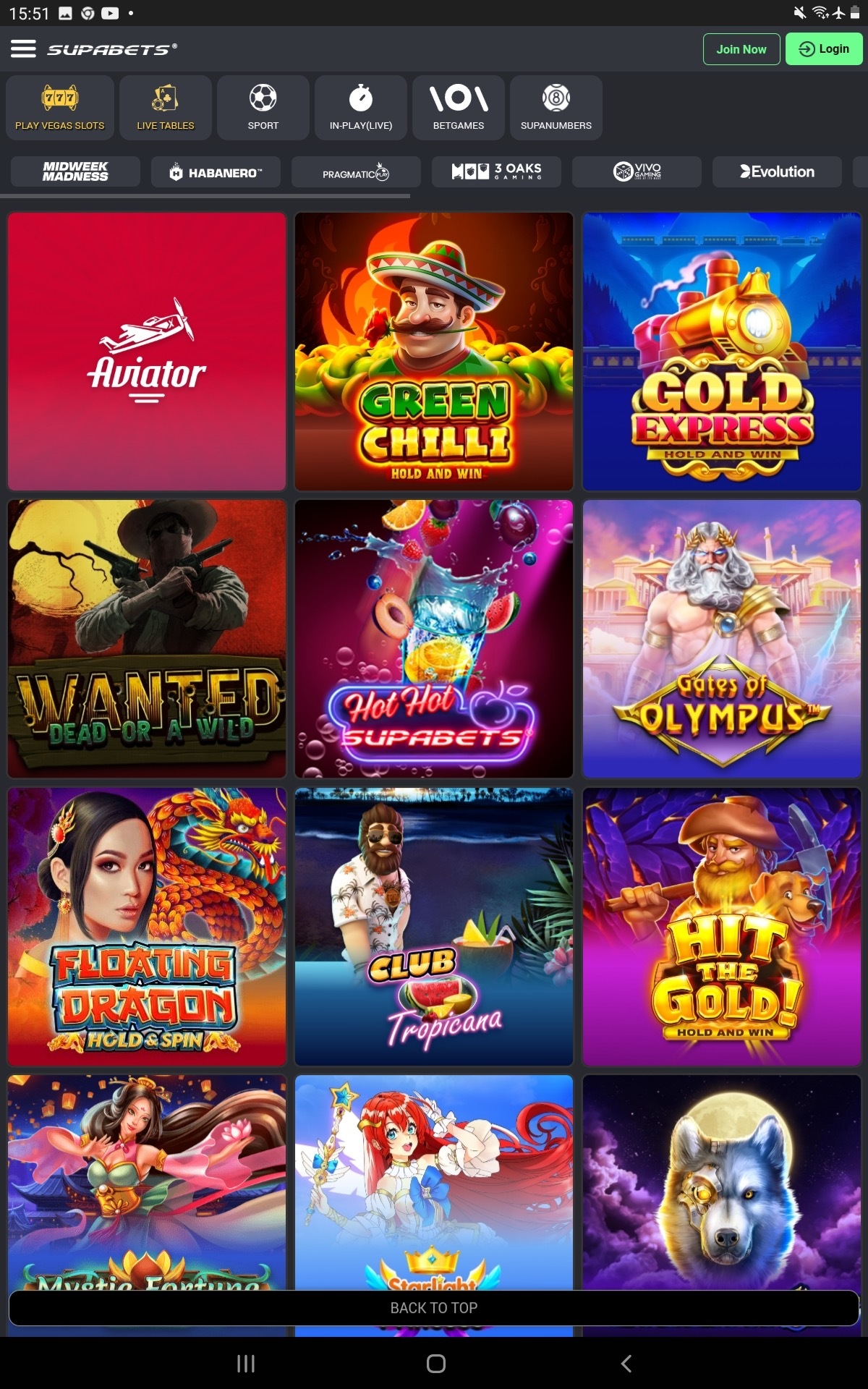 Supabets Android App 4