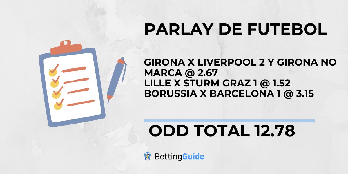 Parlay de futebol 10 e 11 dezembro