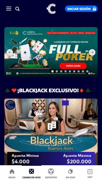 Casino Buenos Aires Online - Casino en vivo