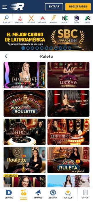 Rushbet - ruleta