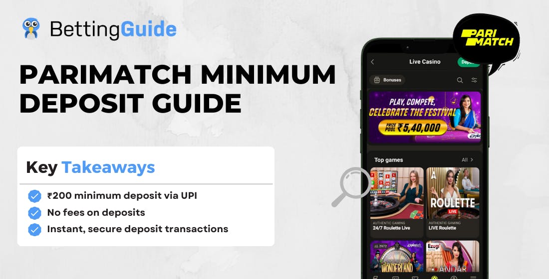 Parimatch Minimum Deposit Guide