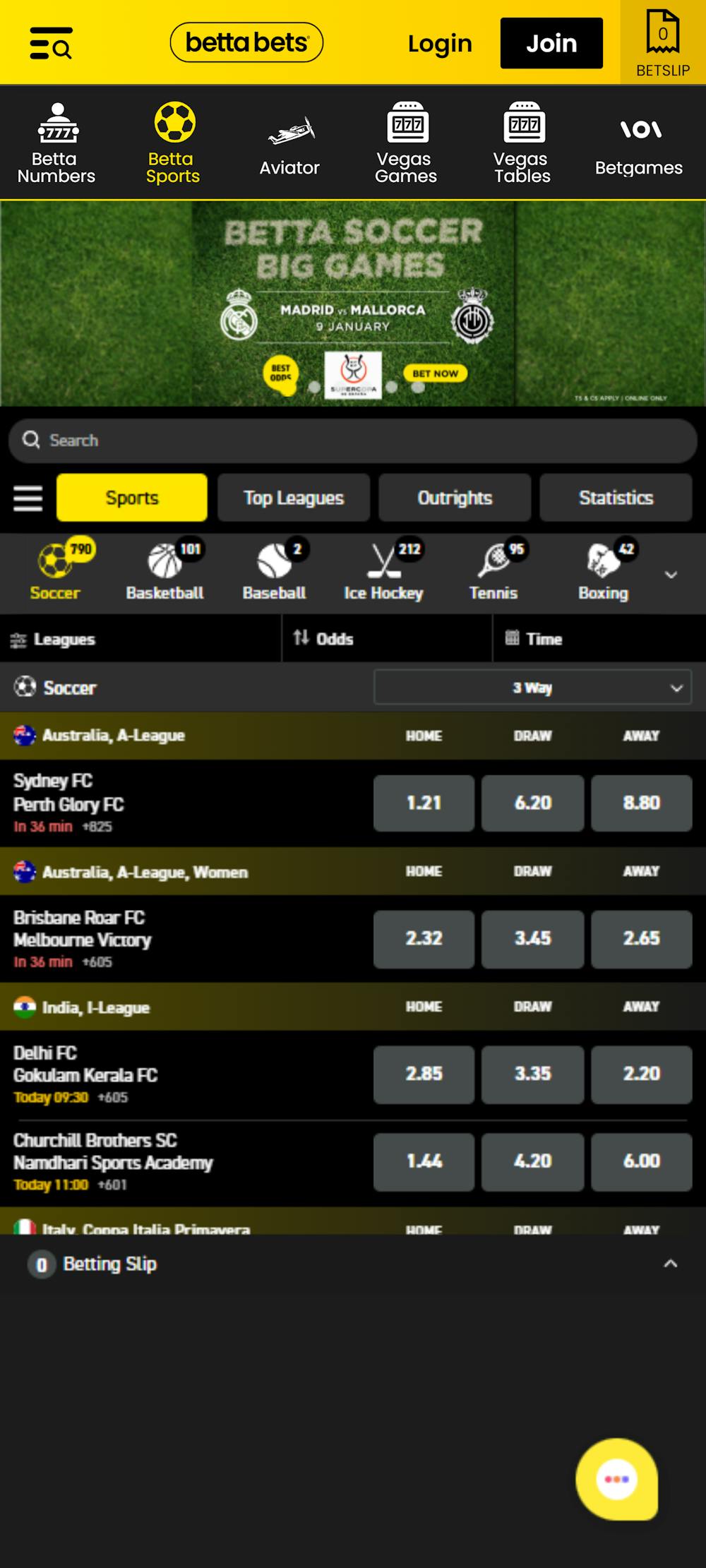 Bettabets Sportsbook