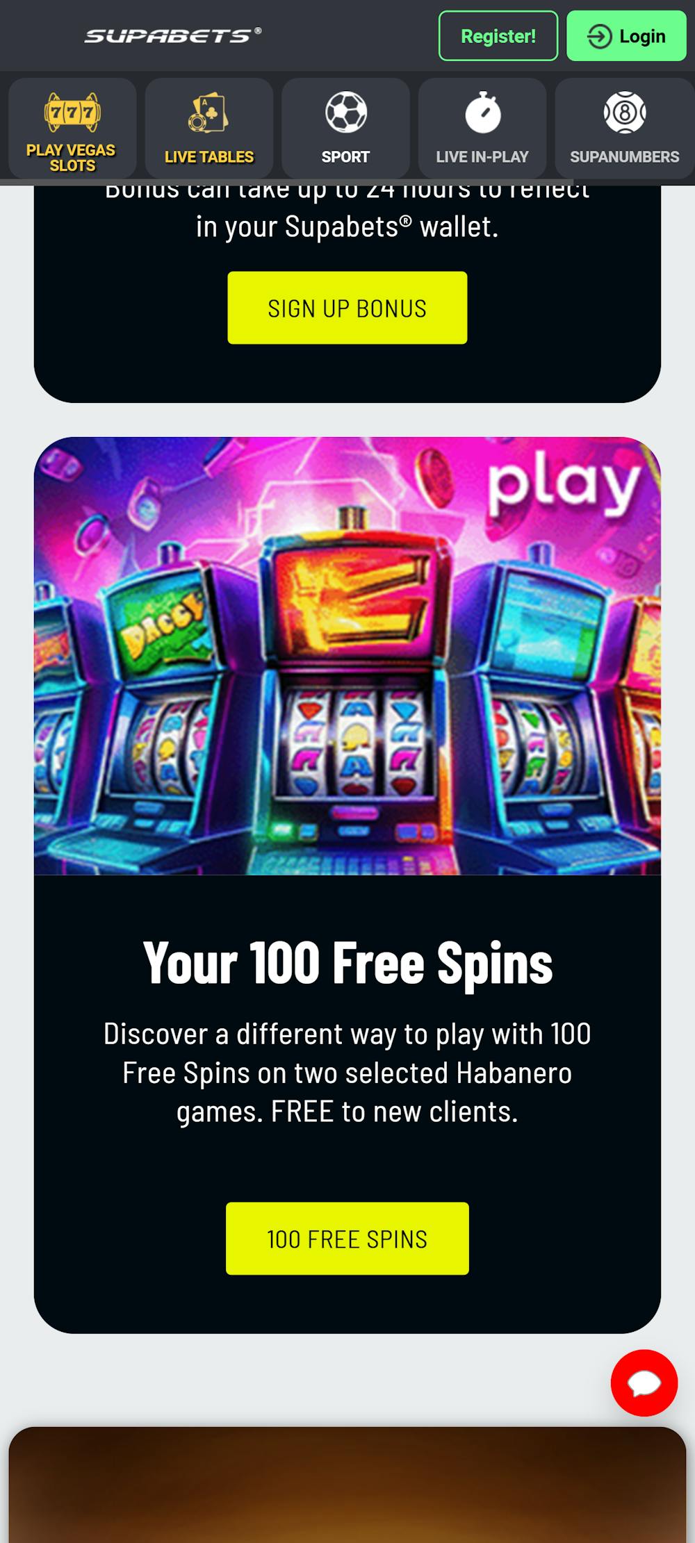 Supabets Your 100 Free Spins