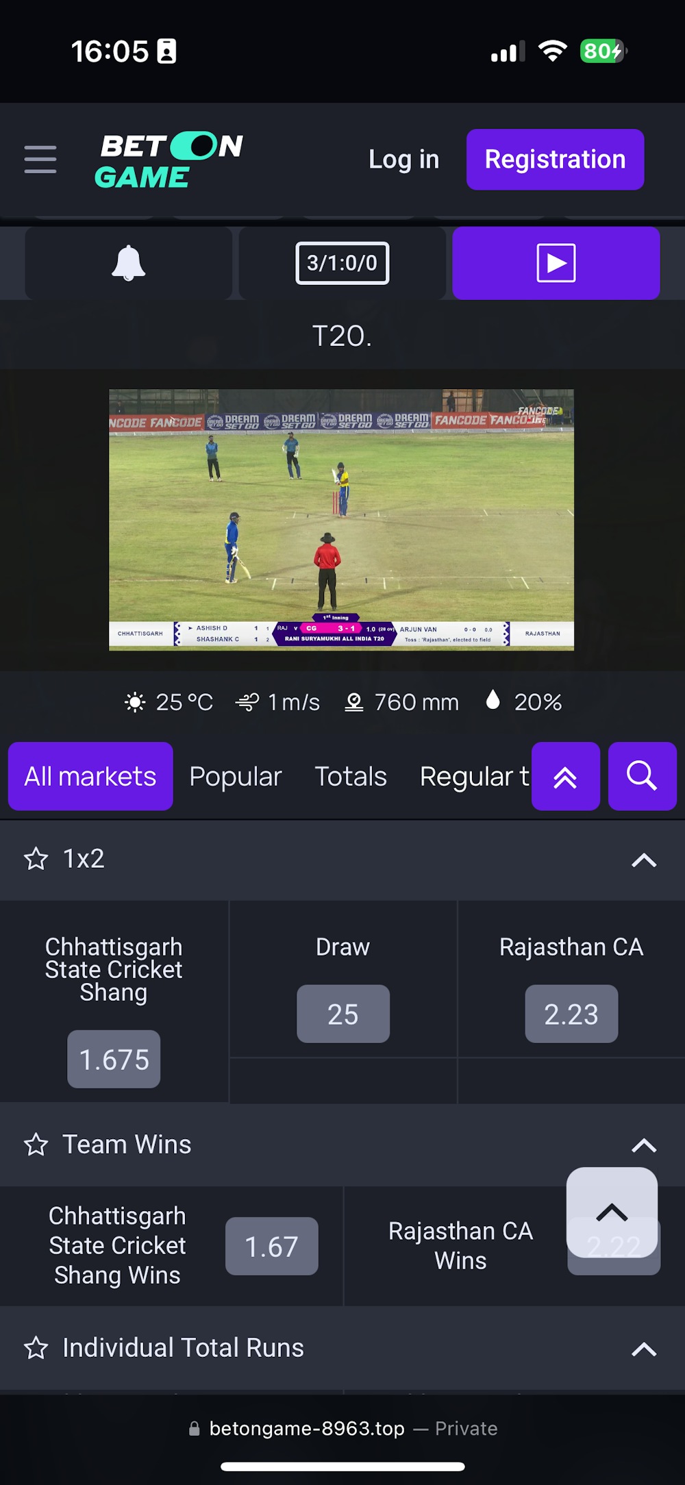 Betongame Live Streaming