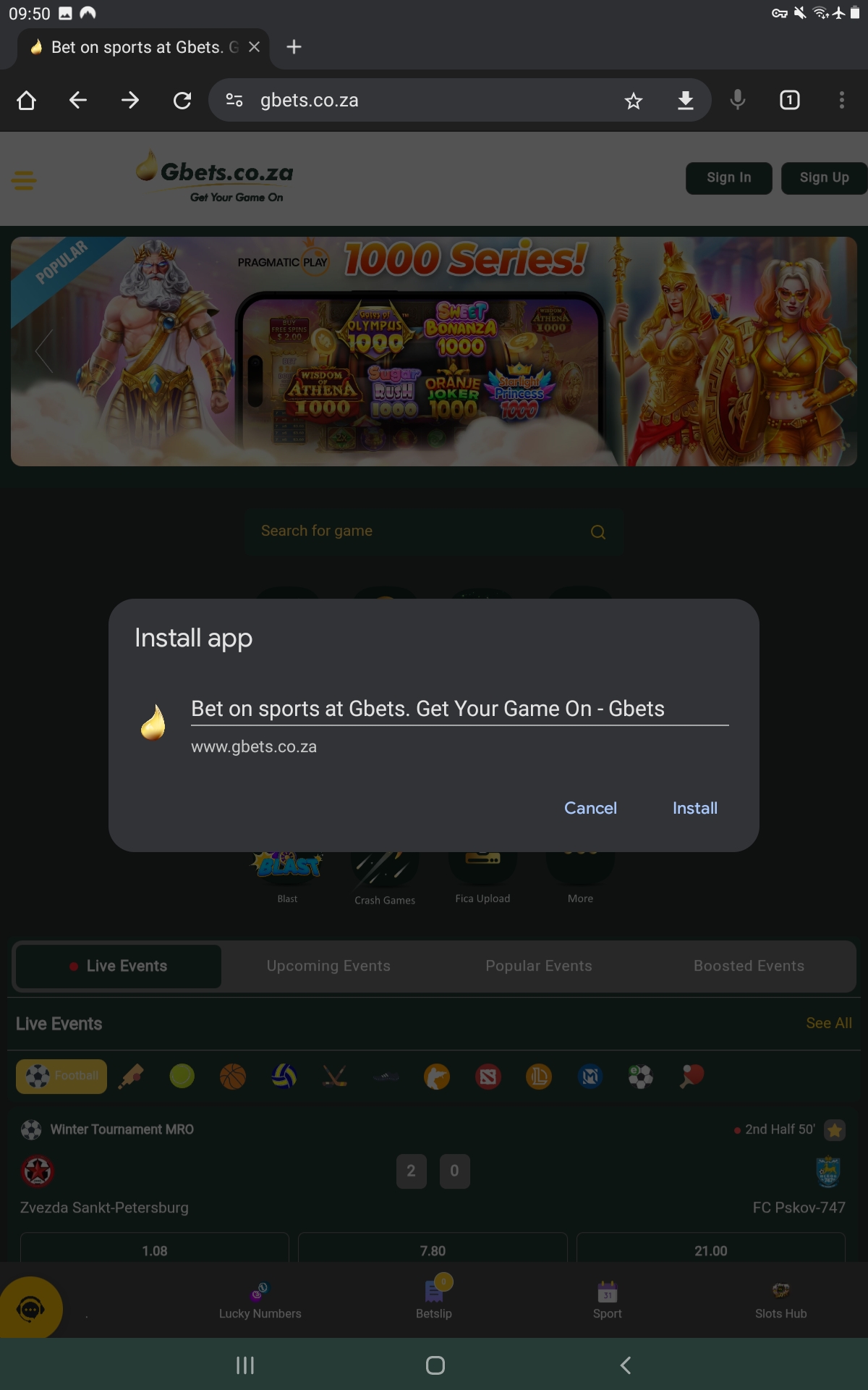 How to Install Gbets PWA 3