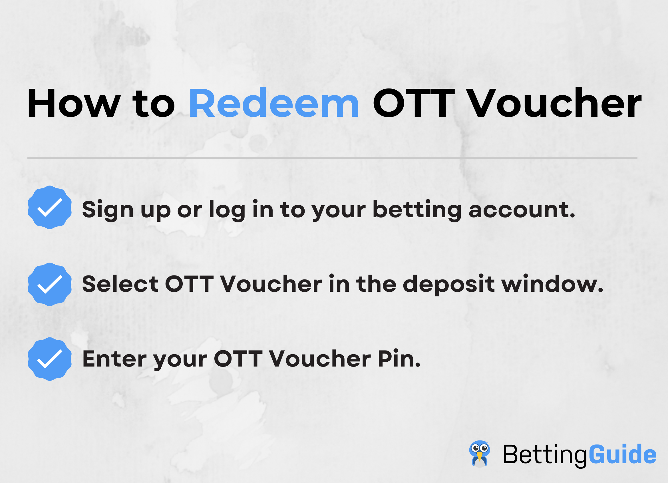How to Redeem OTT Voucher