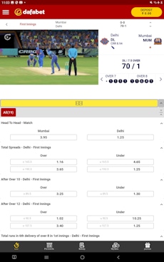 Dafabet app Android 3