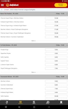 Dafabet app Android 4