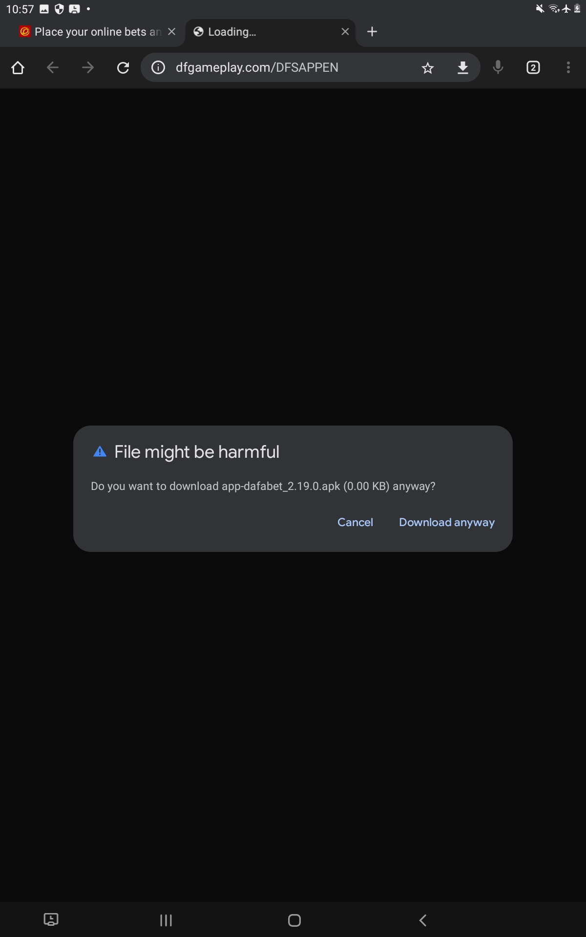 Download Dafabet APK App Step 7
