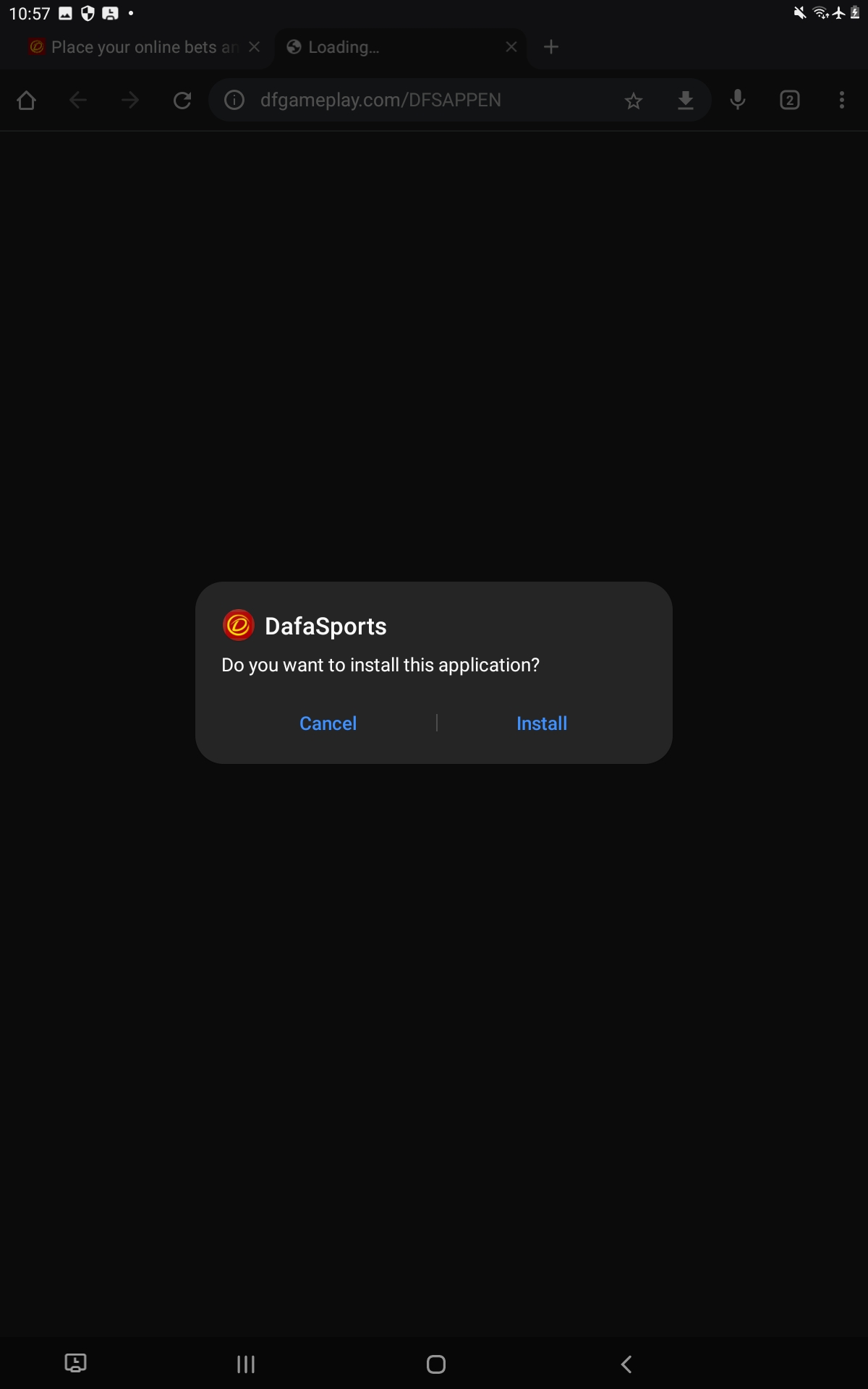 Download Dafabet APK App Step 9