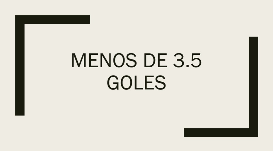 Qué significa menos de 3.5 goles en las apuestas