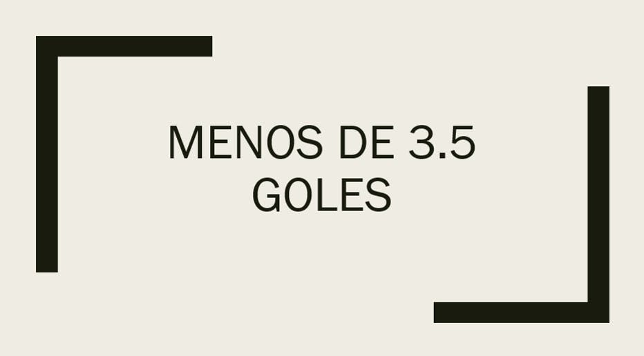 Que significa menos de 3.5 goles