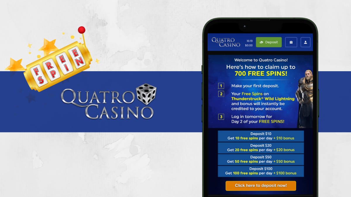 quatro casino free spins