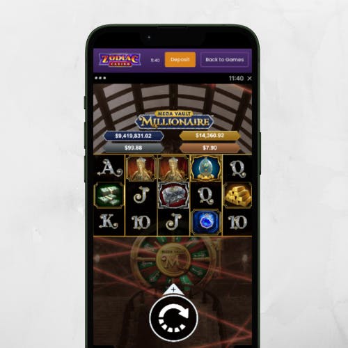 mega vault millionaire game image