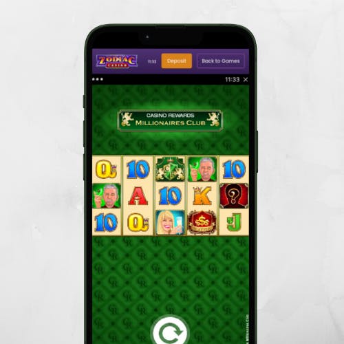 casino rewards millionaires club game image