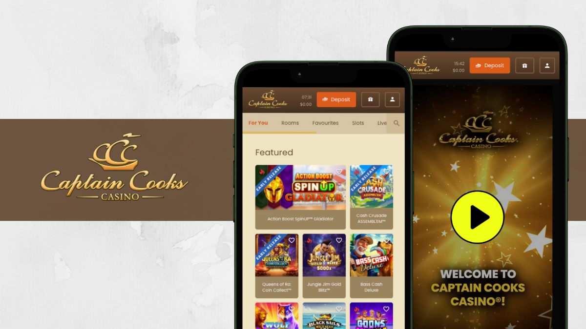 captain cooks casino mobile app