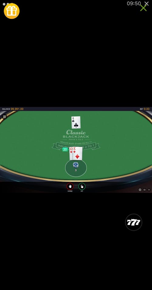 classic blackjack at betvictor